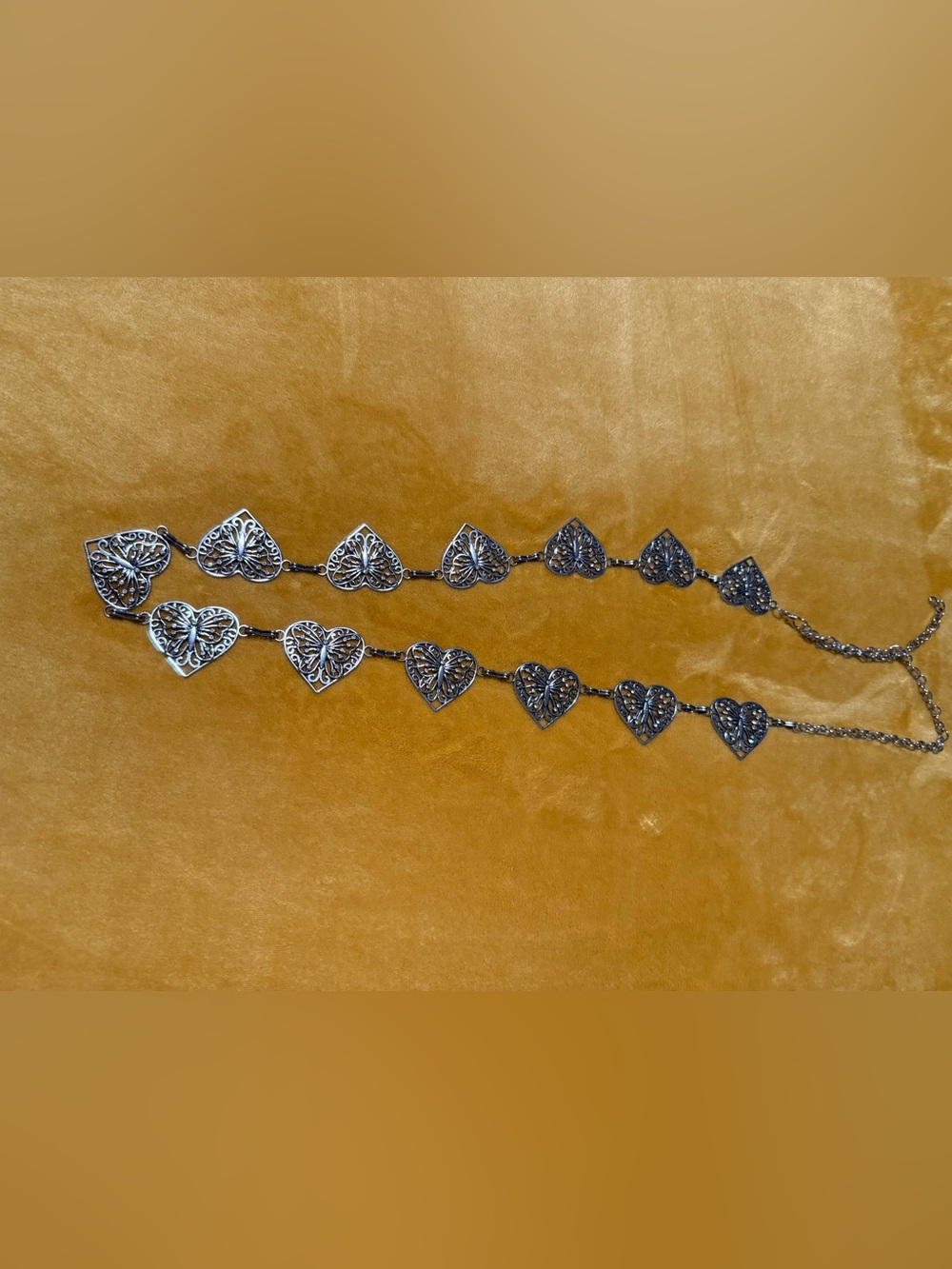 Silver Heart Link belt  - Women Jewelry